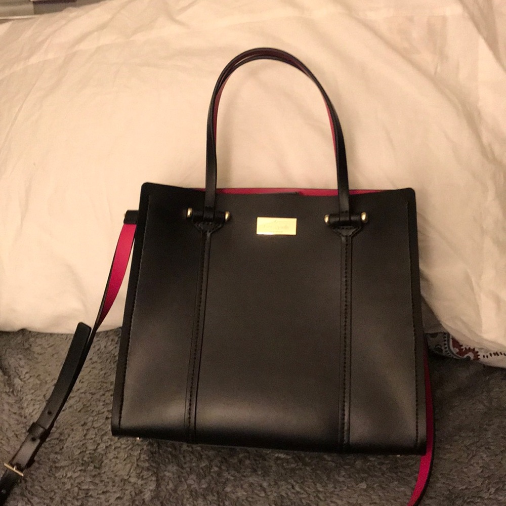 New never used!  Black Kate Spade real leather!